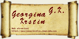 Georgina Krstin vizit kartica